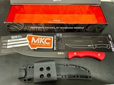 BRAND NEW MONTANA KNIFE COMPANY MKC FLATHEAD FILLET KNIFE w/ RED HANDLE picture