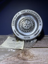 Vintage Pewtarex Rotary International District 737 Conference 1978 Plate picture