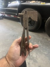 NICE OLD  FARMERS EVER-READY TOOL KIT-HATCHET-FENCE PLIERS-HAMMER-MULTI picture