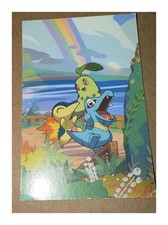 Pokemon Art Card Chikorita Cyndaquil Totodile picture