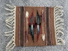 NATIVE AMERICAN Design SW Handmade Woven Placemat Wall Hanging Table Decor picture