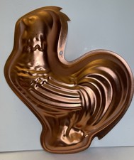 Vintage Wear Ever Rooster Mold Copper Aluminum 5 Cup picture