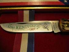Case XX 5137 SS Kentucky Bicentennial 1776/1976 single blade Stag Horn. picture
