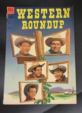 Western Roundup (1952) #4 Gene Autry Roy Rogers Bill Elliot Photo Cover VG picture