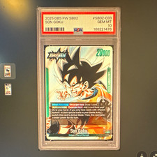 Bandai Dragon Ball 2025 DBS FW SB02 Son Goku SB02-033 PSA 10 Graded picture