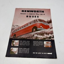 1946 Kenworth Buses Sales Brochure Model W K E N Transit Trolley Coach Original picture