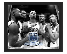 1993 FAB FIVE BASKETBALL TEAM UNIVERSITY OF MICHIGAN 8X10 FRAMED PHOTO picture