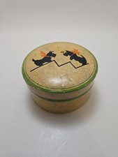 Vintage Jerywil Scottie Dog Coasters Set of 8 w/ Box Japan Paper Mache picture