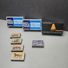 Vintage Ohio Blue Tip Matches  Strike Anywhere Matchbox picture