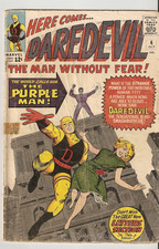 Daredevil #4 (1964) 1st Purple Man Killgrave picture