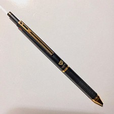 Vintage Yasutomo (Y&C) QuadPoint Mechanical Pen Pencil Black Gold Plated Japan picture