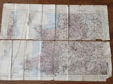 Genuine WWII RAF/USAAF aviation/navigation map — Ordnance Survey Aviation... picture