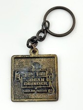 Portland OR Oregon Organ Grinder Pizza Restaurant Keychain Key Ring Advertising picture