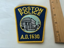 Boston Police Massachusetts collectible patches New Current Style Full Size. picture