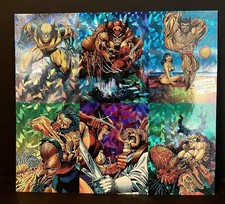 SkyBox Marvel Wolverine 1992 Prism Uncut (6-Card Panel) Excellent Condition picture