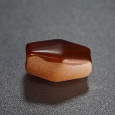 Antique Banded Agate Bead, Old Red Carnelian Stone for High-End Antique 6.1g picture