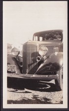 1933 Pontiac with 1937 Connecticut plate PW203 vernacular snapshot picture