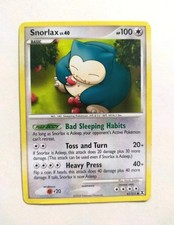 Snorlax 81/111 Rising Rivals Pokémon Card 2009 LP Vintage Diamond & Pearl TCG picture