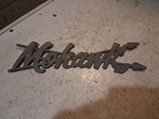 Rare Vintage Mohawk Boat Aluminum Badge Emblem Logo Script Nameplate 50’s-70’s ? picture