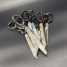 Vintage Metal Scissors Mixed Lot Of 11 Heavy Duty Wiss USA Japan Italy Black picture
