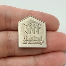Habitat For Humanity Logo Lapel Pin Silver Volunteer International Organization picture
