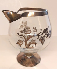 Georges Briard Sterling Overlay Mid-Century Modern Martini Pitcher Leaf Pattern picture