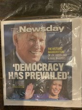 NEWSDAY Thursday Jan 21 2021 Biden/Harris Inauguration picture