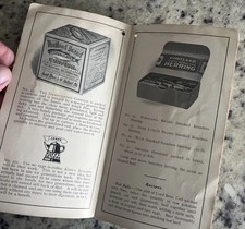 Early 1900s Portland ME Lord Brothers Fish & Seafood Sales Catalog Recipe Book picture
