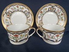 Christian Dior Renaissance Cup & Saucer 55265 TWO sets, 24k Gold VTG Orig Pkg picture
