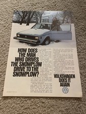 Vintage 1979 VOLKSWAGEN RABBIT Print Ad 1970s picture