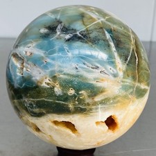 Natural amazon stone quartz ball crystal sphere healing 1920G (4.23LB) picture
