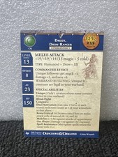 D&D miniatures Archfiends DRIZZT DROW RANGER EPIC STAT PROMO LEAGUE CARD B6 picture