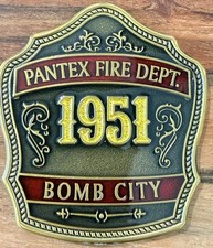 3D Pantex Fire Dept “Dangerous Toys” Limited Ed. Challenge Coin –Serialized #124 picture