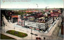 Postcard Birds Eye View Looking North from Syracuse, New York picture