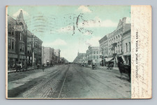Postcard Douglas Ave Wichita Kansas People Horse Carriages Made To Order Suits picture