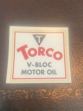 1960's Torco V-Bloc Oil Racing Performance Fuel Hot Rod Decal Vintage picture