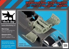 1/48 Westland Sea King Engine Airfix Detail Up Parts Haua48200 Plastic Model picture