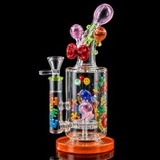 Cheech Glass 11 Inch Playful Design Water Pipe picture