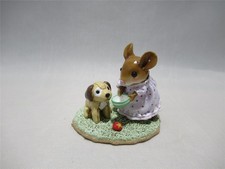 Wee Forest Folk Doggie's Dish Lavender Nightie WFF NIB Retired Pajama Series picture