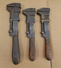 Antique Lot of 3 1901 The H.D Smith & Company USA Pipe Wrench Perfect Handle picture