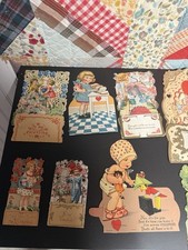 Lot Of  13 Antique And Vintage Valentines Day Cards 30s 40s picture