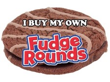 I BUY MY OWN FUDGE ROUNDS High Quality Metal Magnet 3 x 4 inches 8924 picture