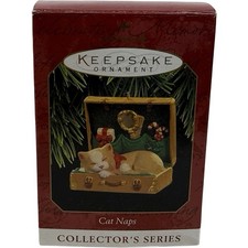 1998 Hallmark Keepsake Ornament Cat Naps 5th in Series -  picture