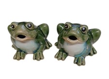 2 Greenbrier Ceramic Sitting Frog picture