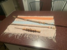Vintage Colombia South American Wood Indian Bow and Wood Arrow with Wood Sheath picture
