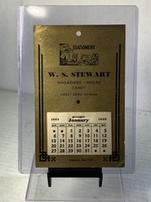 Vintage 1930’s Great Bend Kansas W.S. Stewart General Store Small Wall Calendar  picture