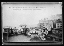 Saint-Valery-en-Caux France 1910s Children of the Yser Sewing Clothes picture