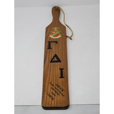 Vintage University Of Illinois U.R.H. Chapter Pledge Paddle Danville IN picture