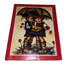 NOS NIP Sealed Vintage Action Home Fair Wall Plaque 10”x8” Hummel Siblings picture