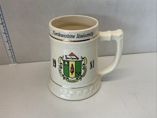 Vintage Northwestern University Kaptepol 1981 KATHY Beer Stein Mug picture